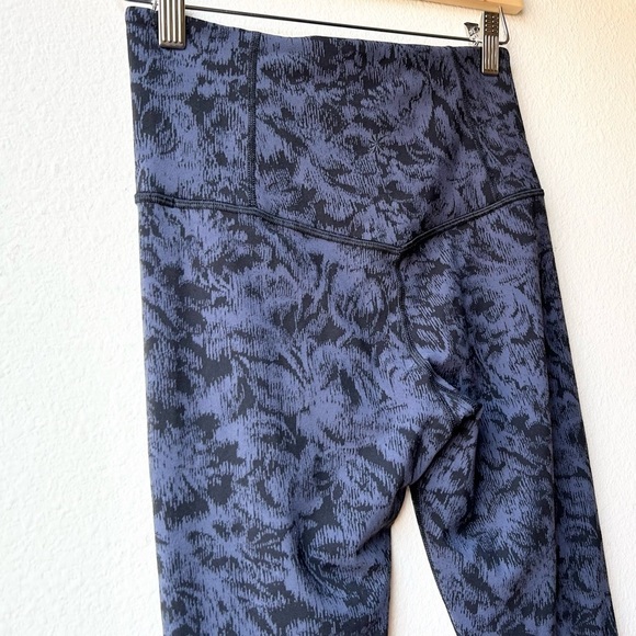 Athleta Women’s Elation Textured Tight Frosted Coral Blue Pull On Yoga Sz S - Picture 8 of 16